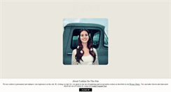 Desktop Screenshot of lanadelrey.com